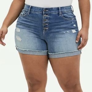 NWT Torrid Distressed Denim Jean Shorts